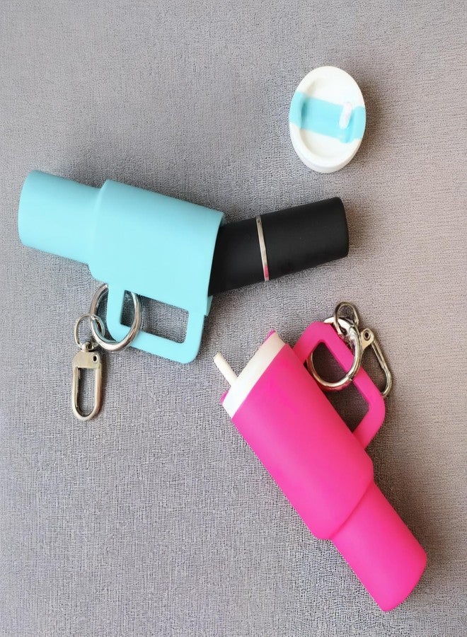 EYBDYB Mini Stanley Cup Keychain, Mini Tumbler Keychain Chapstick Holder for School Bag Purse Backpack - Image 3